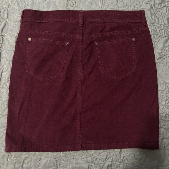 TOMMY HILFIGER STRETCH CORDUROY MINI SKIRT - Picture 2 of 3